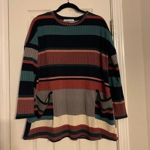 Striped tunic top